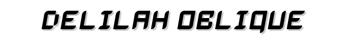 Delilah Oblique font